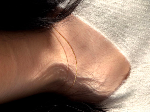 زنجیر طلا مدل فلامینگو زنانه – وزن ۵۸۰ سوت – طلای ۱۸ عیار